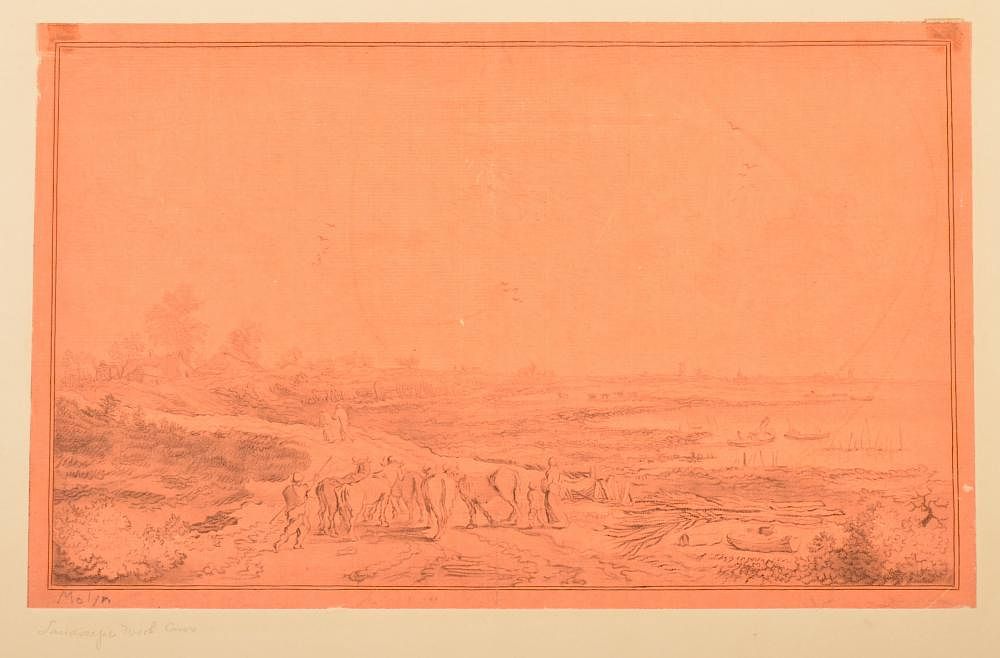 Appraisal: School of Pieter Molyn Landscape Etching Etching on Salmon wove