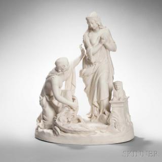 Appraisal: Wedgwood Carrara Depiction of the Finding of Moses England c