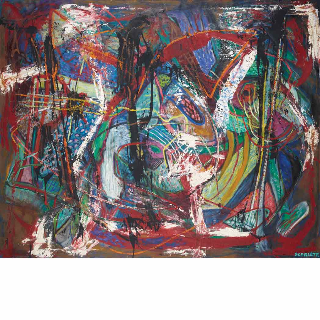 Appraisal: Rolph Scarlett American - Abstract Signed Scarlett lr Oil on