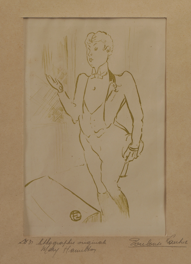 Appraisal: Henri de Toulouse-Lautrec French - Mary Hamilton from Le Caf