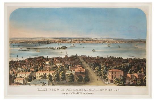 Appraisal: KOLLNER Augustus East View of Philadelphia Pennsylva and part of