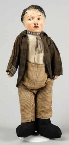 Appraisal: Rare Amberg Celebrity Doll Charlie Chaplin Description Composition character head