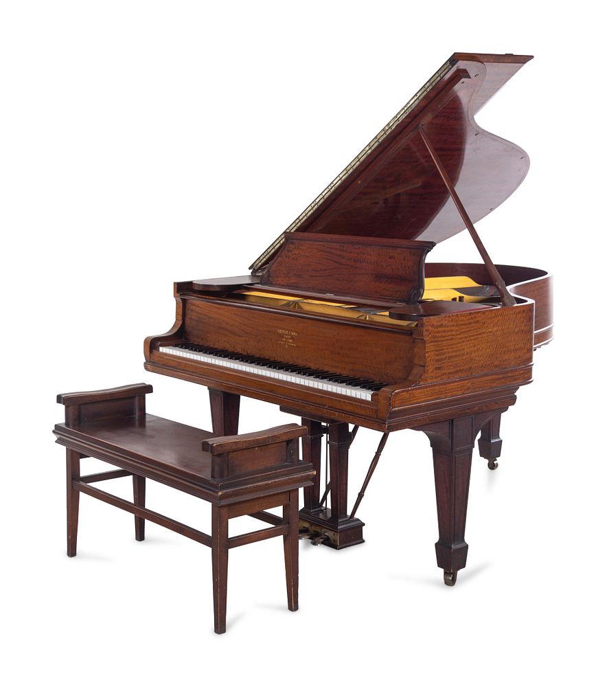 Appraisal: A Steinway Sons Mahogany Grand Piano A Steinway Sons Mahogany