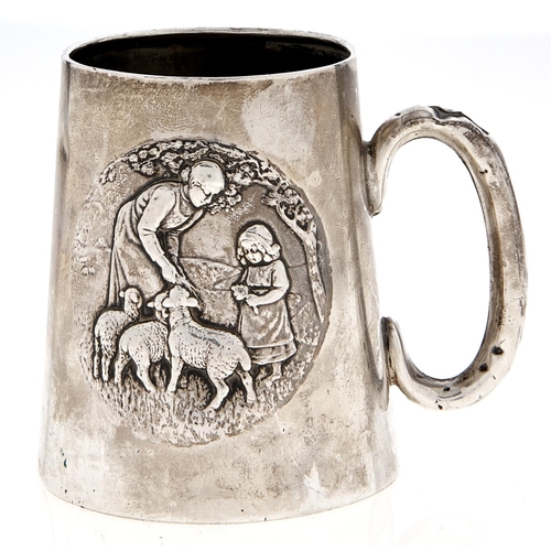 Appraisal: An Edwardian silver christening mug Birmingham ozs dwts More Information