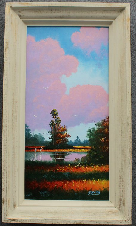 Appraisal: DANIELS Johnny American th Century Florida Highwaymen backwaters scene with