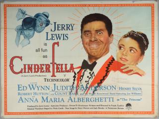 Appraisal: Cinderfella British Quad film poster starring Jerry Lewis Judith Anderson