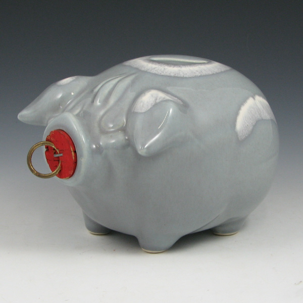 Appraisal: Hull Corky Pig Bank in Gray - Mint Corky pig