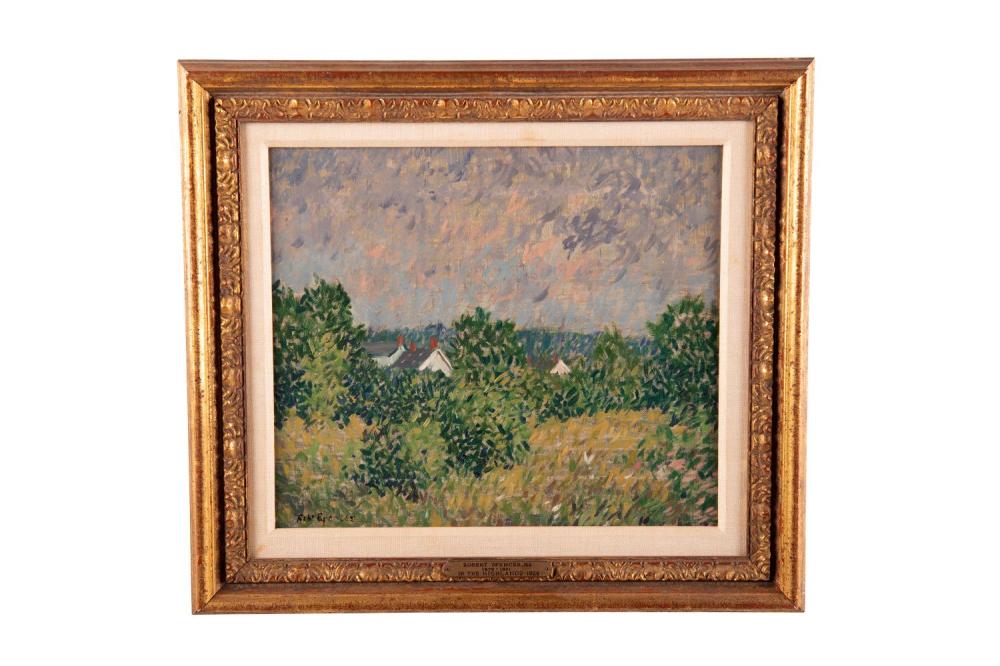 Appraisal: ROBERT SPENCER IN THE HIGHLANDS oil on canvas signed lower