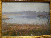 Appraisal: William James Laidlay - 'River Scene' signed indistinctly oil on