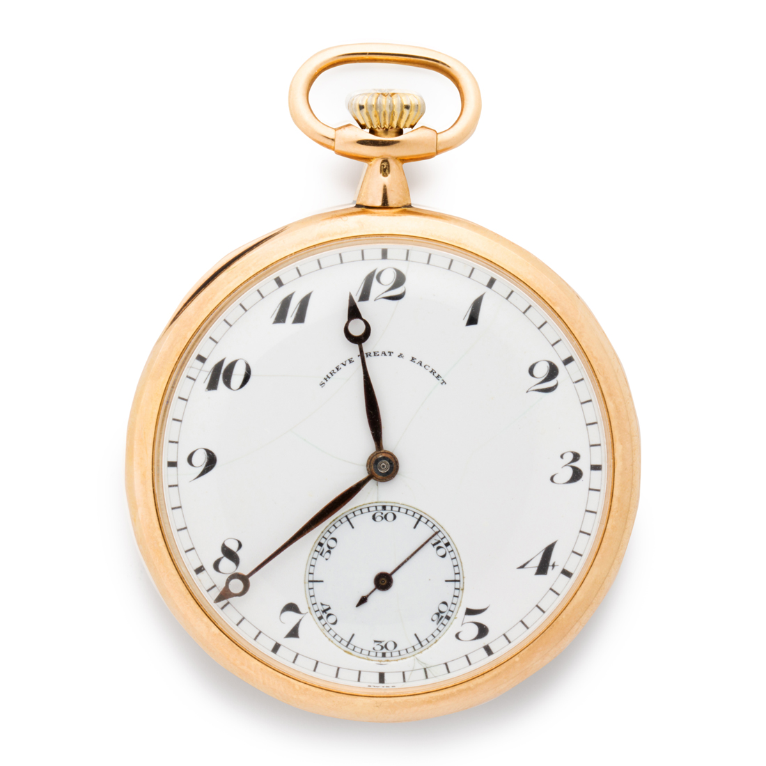 Appraisal: A FOURTEEN KARAT GOLD POCKET WATCH A fourteen karat gold