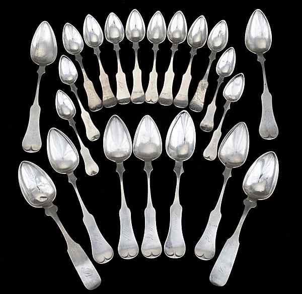 Appraisal: Ohio Coin Silver Spoons Cincinnati OH ca - an assembled