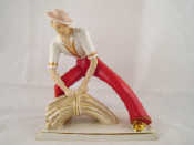 Appraisal: Elly Strobach A Royal Dux Art Deco style figure of