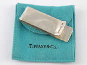 Appraisal: A Tiffany silver money clip in protective pouch