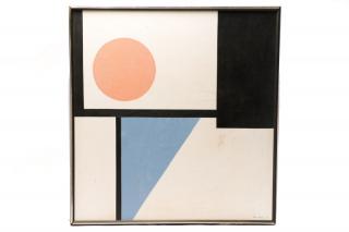 Appraisal: Alice Corsini Geometric Abstraction Acrylic Alice Corsini American Atlanta Georgia