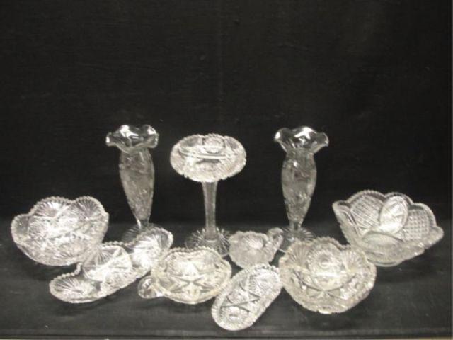 Appraisal: Lot of Cut Glass Items From a Patterson NY estate