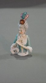 Appraisal: A German porcelain Art Deco half doll in the form