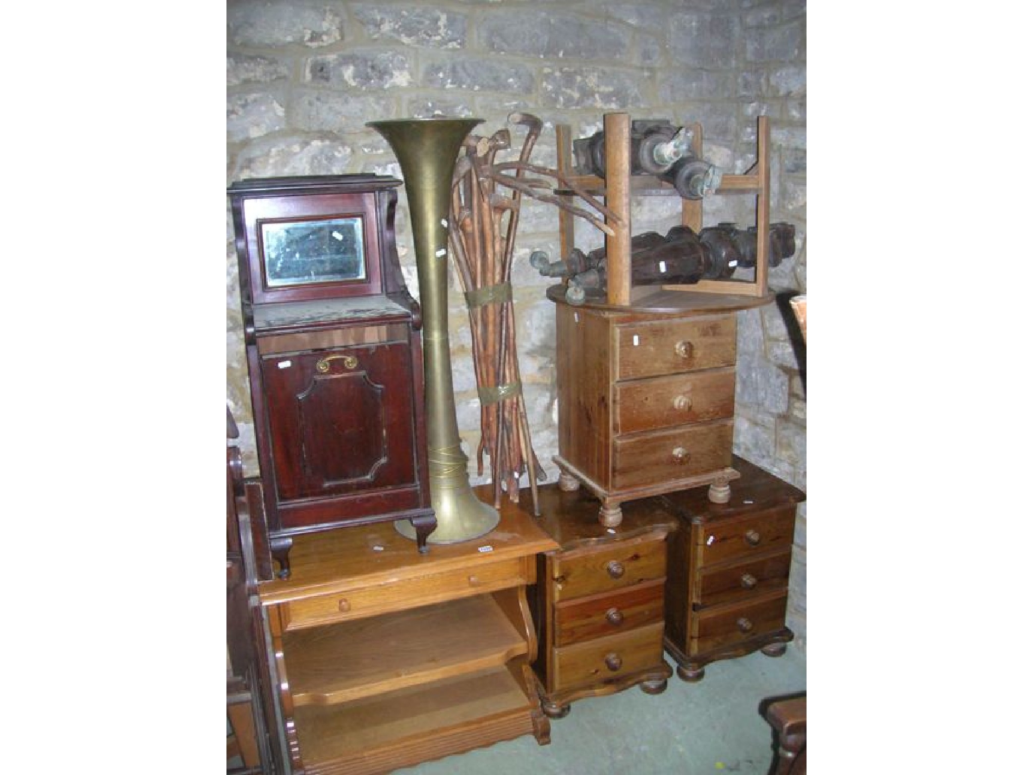 Appraisal: One lot of miscellaneous furniture etc to include an Edwardian