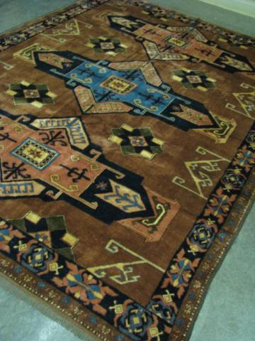 Appraisal: An Afghani Kargai area rug ' x ' ca 's