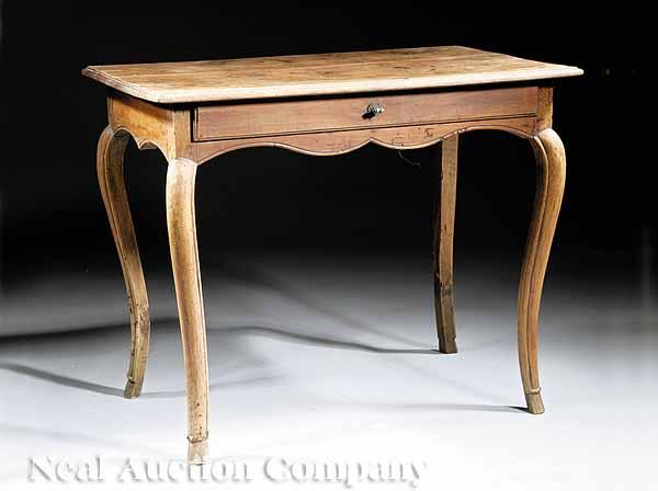 Appraisal: A Louis XV Provincial Fruitwood Side Table late th early