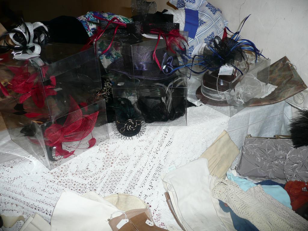 Appraisal: A group of boxed and loose fascinators wedding tiaras plus