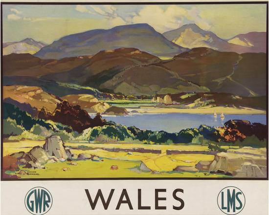 Appraisal: RICHMOND Leonard ROI WALES GWR LMS lithograph in colours c