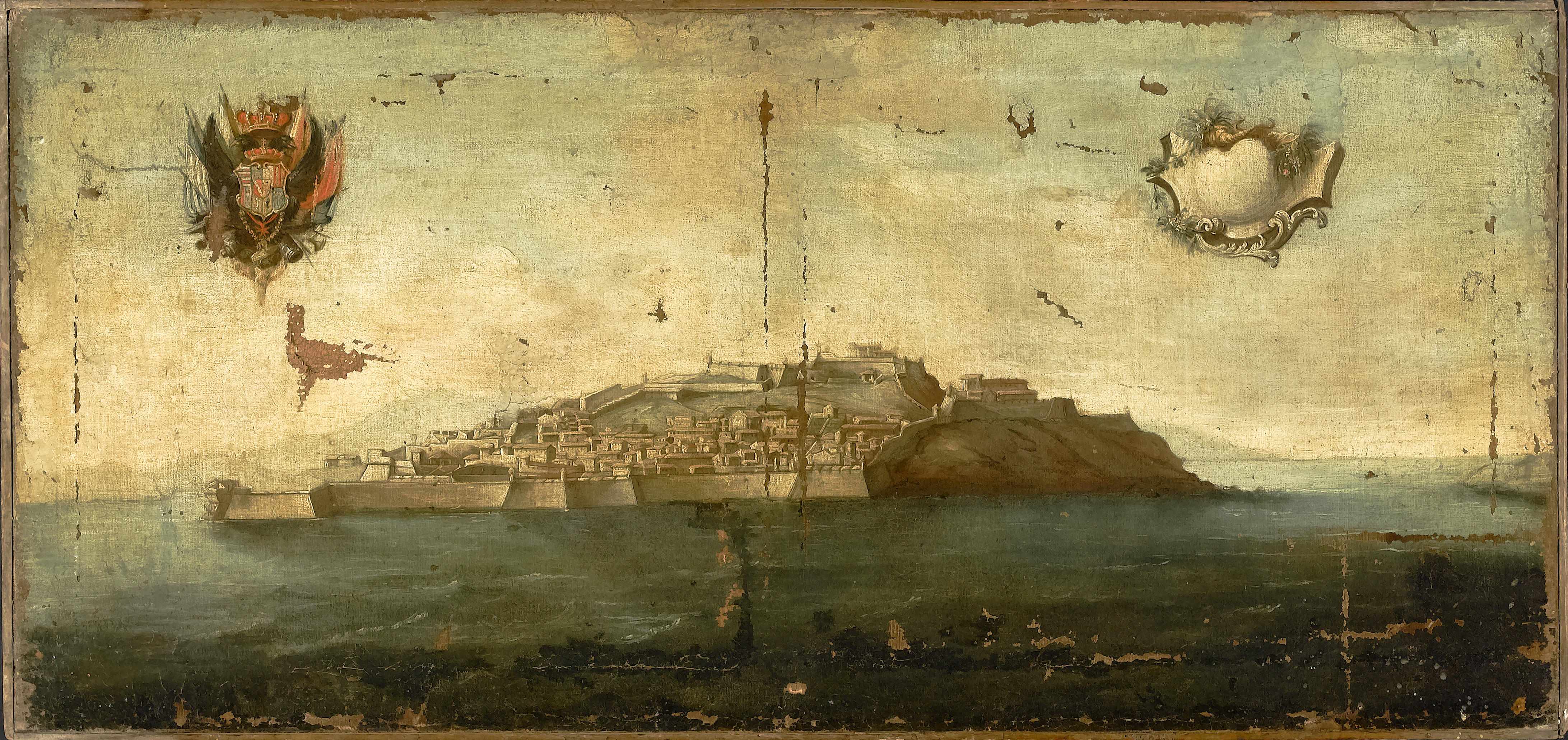 Appraisal: Italian School th th century Study of an island oil