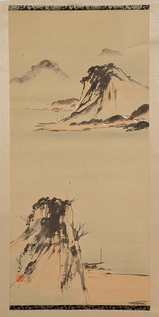 Appraisal: A COLLECTION OF SIX CHINESE SCROLLS calligraphy and landscape including