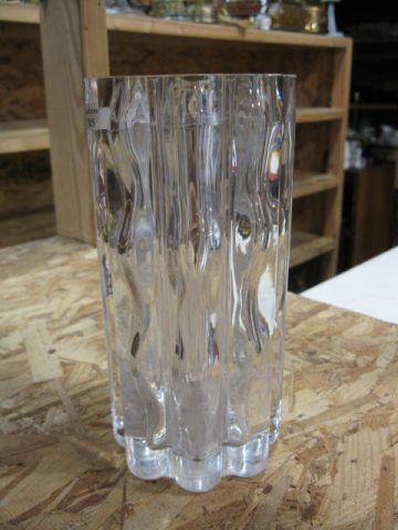 Appraisal: Orrefors Crystal Vase naturalistic trunk form signed tall