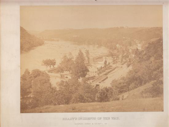 Appraisal: CIVIL WAR--PHOTOGRAPH Brady Matthew studio of Harpers Ferry Vicinity Va