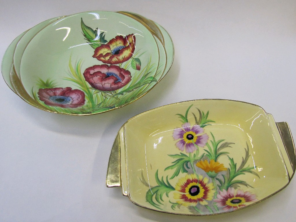 Appraisal: Two Carlton Ware dishes to include a New Anemone example