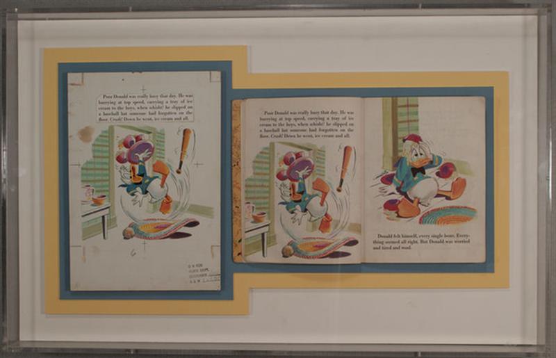 Appraisal: Disney Donald Duck 'Golden Book Illustration' in display box w