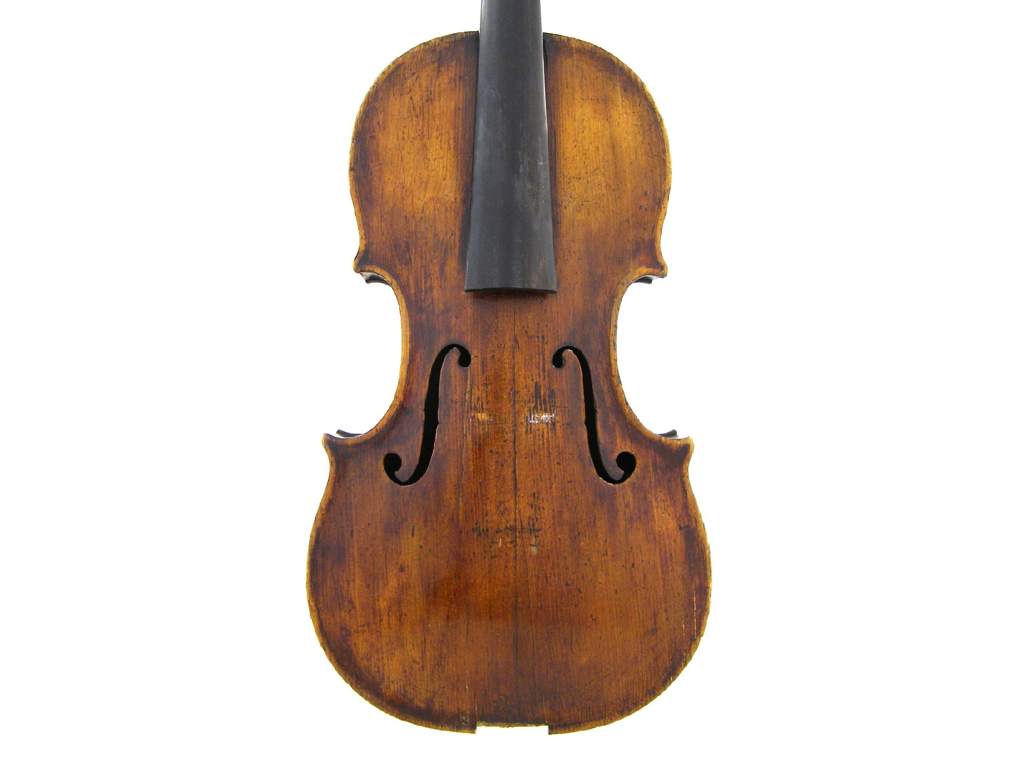 Appraisal: Late th century violin probably English bearing an illegible label