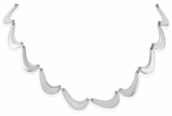 Appraisal: A NECKLACE BY GEORG JENSEN Designed by Henning Koppel comprising