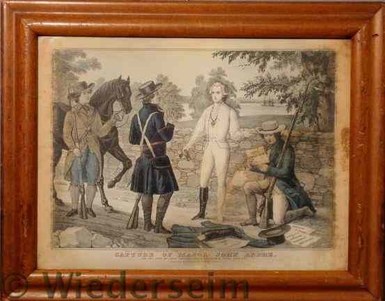 Appraisal: Lithograph Capture of Major John Andre by J Baillie NY