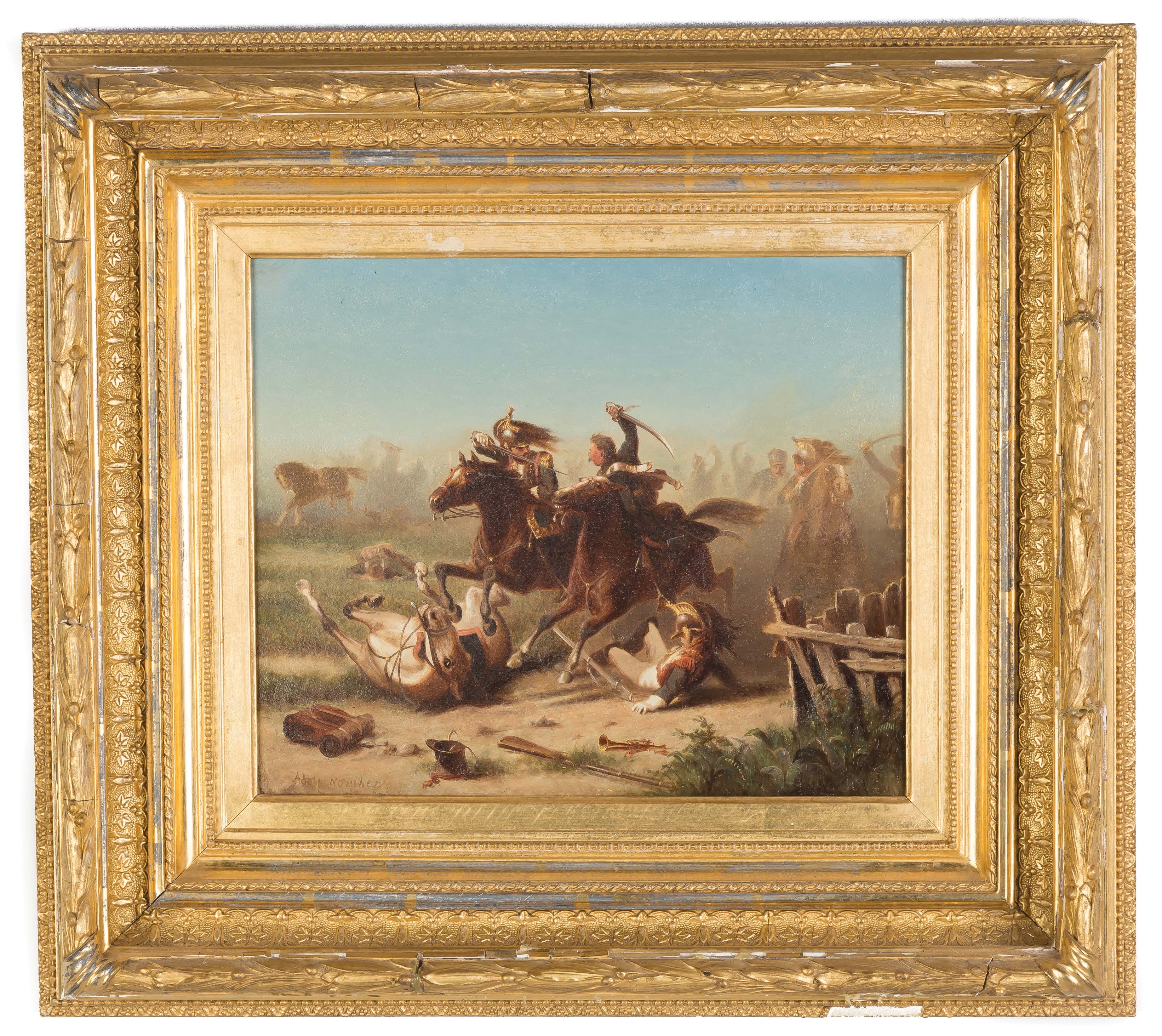 Appraisal: Adolf Northen German - Battle Scene Signed lower left Adolf