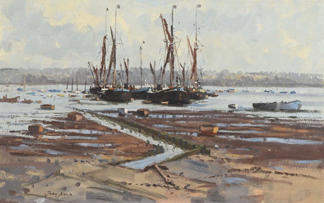 Appraisal: JOHN NEALE TH CENTURY The Spritsail Barges Pin Mill Suffolk