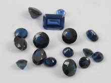 Appraisal: A quantity of loose polished sapphires approx ct