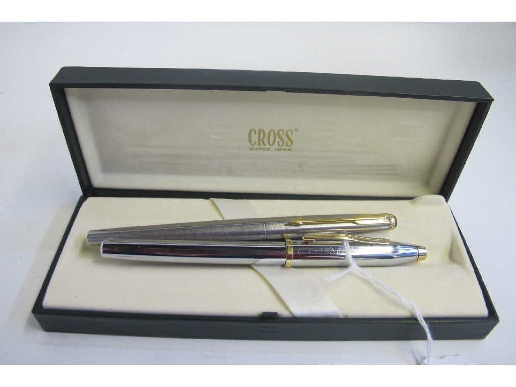 Appraisal: Lot comprising Cross Parker fountain pens