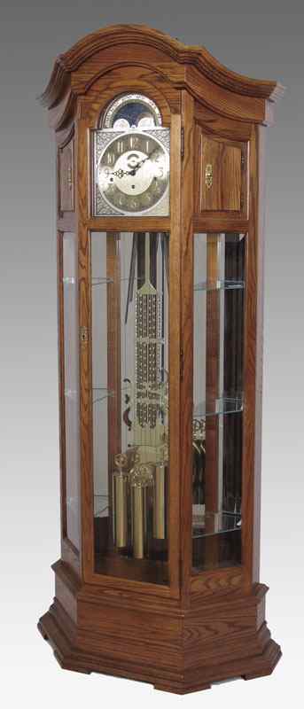 Appraisal: HOWARD MILLER MAJESTIC CURIO GRANDFATHER CLOCK Majestic model by Howard