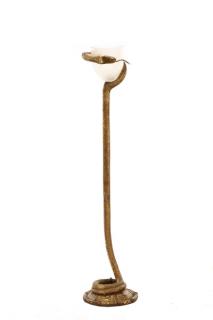 Appraisal: After Edgar Brandt La Tentation Floor Lamp After Edgar Brandt