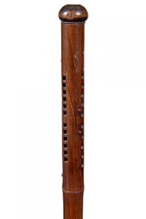 Appraisal: Harmonica Cane- Ca - An early example with an inlaid