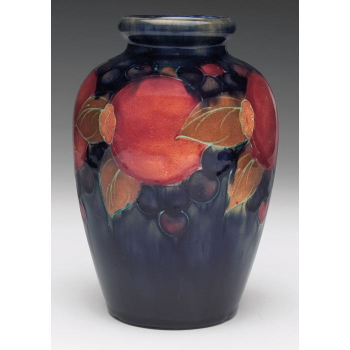 Appraisal: Classic Moorcroft vase pomegranate design impressed mark blue painted initials