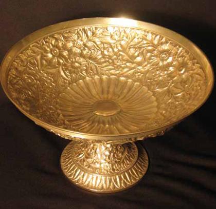 Appraisal: Sterling silver pedestal fruit bowl H in Dia in PROVENANCE