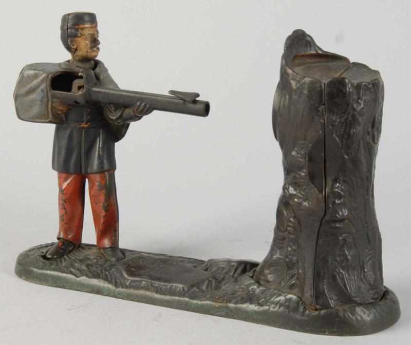 Appraisal: Cast Iron Creedmoor Mechanical Bank Description Manufactured by J E