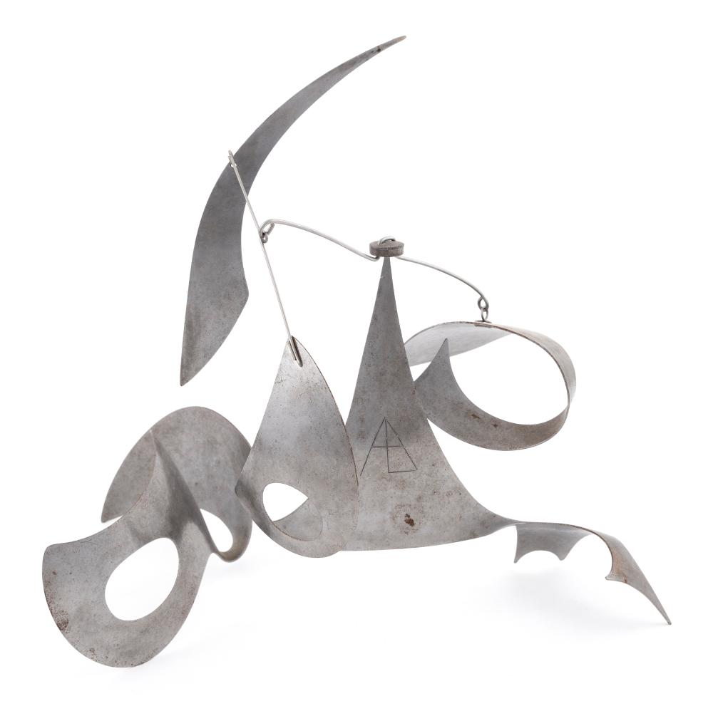 Appraisal: ARTHUR BAUMAN MASSACHUSETTS - ABSTRACT KINETIC SCULPTURE STEEL HEIGHT LENGTH