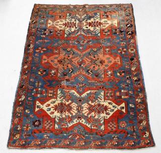 Appraisal: Persian Tri Medallion Kuba Rug PERSIA CIRCA - A fine