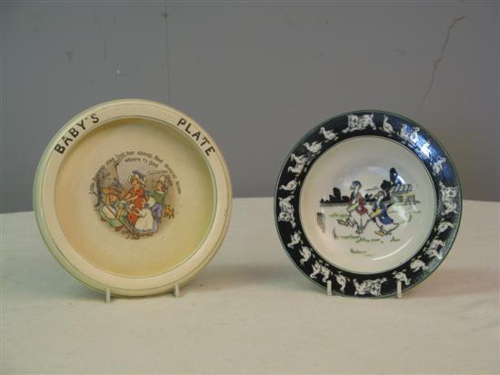 Appraisal: Early th Century babies plate decorated with scenes from Little