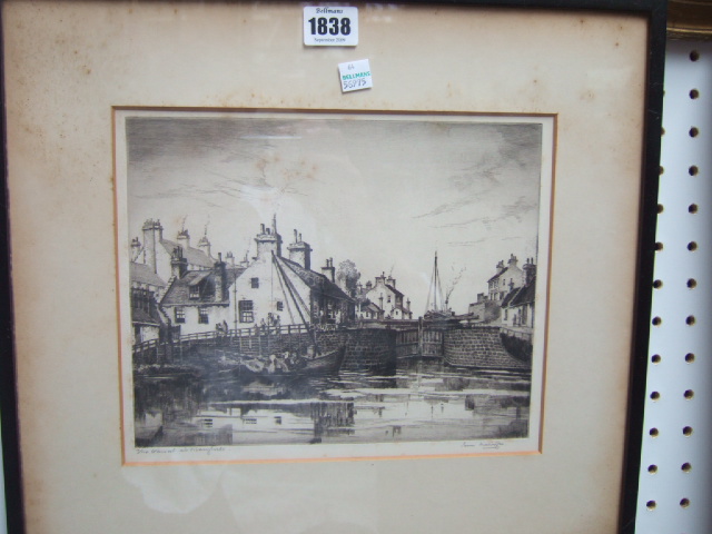 Appraisal: A group of three etchings including James Macintyre The Canal