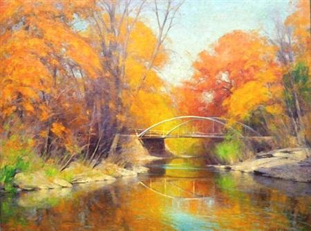 Appraisal: Allen Dean Cochran American - A Lovely Fall Day Estimate