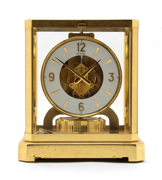 Appraisal: Swiss Table Clock Le Coultre the inch dial with Arabic